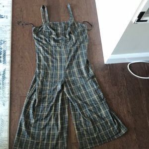 Forever 21 Plaid Jumpsuit
